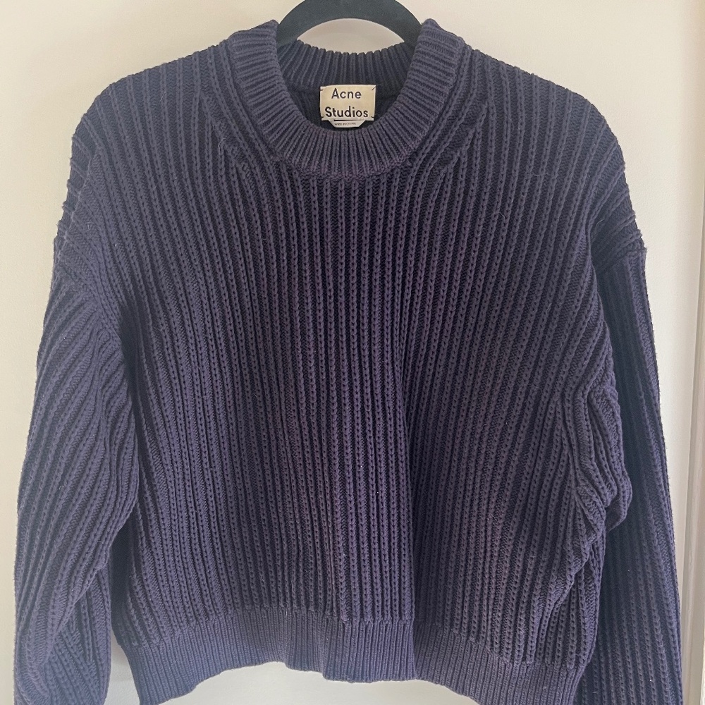 Acne Studios knit sweater navy size M